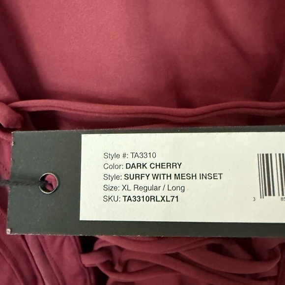 TA3 limited edition Crewneck Mesh Sleeveless Surfy dark cherry XL regular/ long - Picture 6 of 8